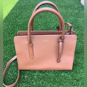 Radley London Liverpool Street Leather Ziptop Tan Brown